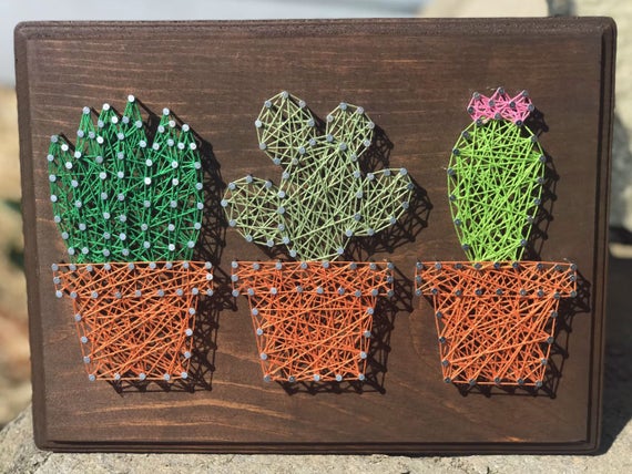 How To Make Cactus String Art