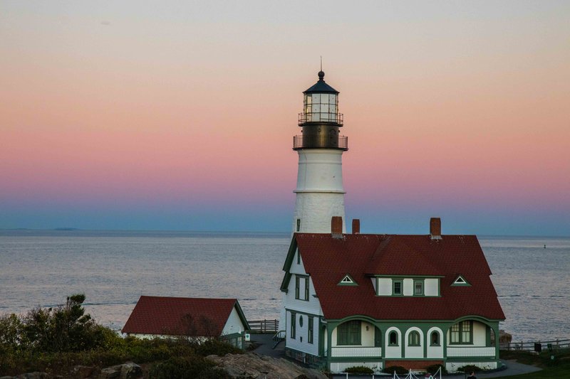 lighthouses and sunset in portland a must visit place in new england