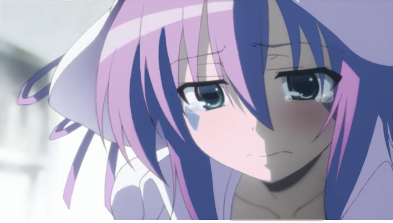 sad anime girl