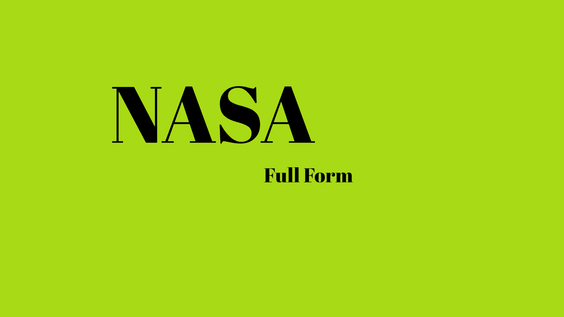 - Latest Fashion & Lifestyle Trends NASA Full Form