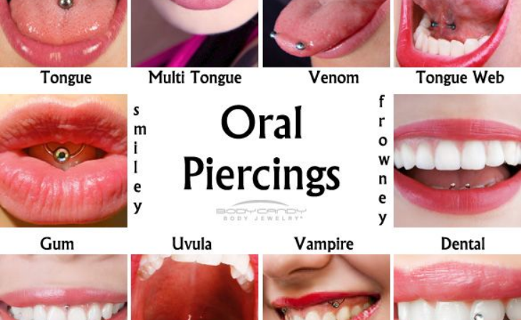 Types of tongue piercing