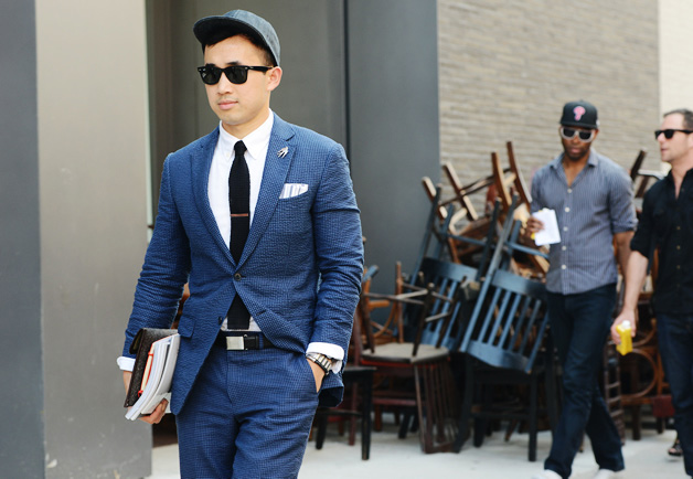 Fancy Baseball Caps You Can Wear with a Suit