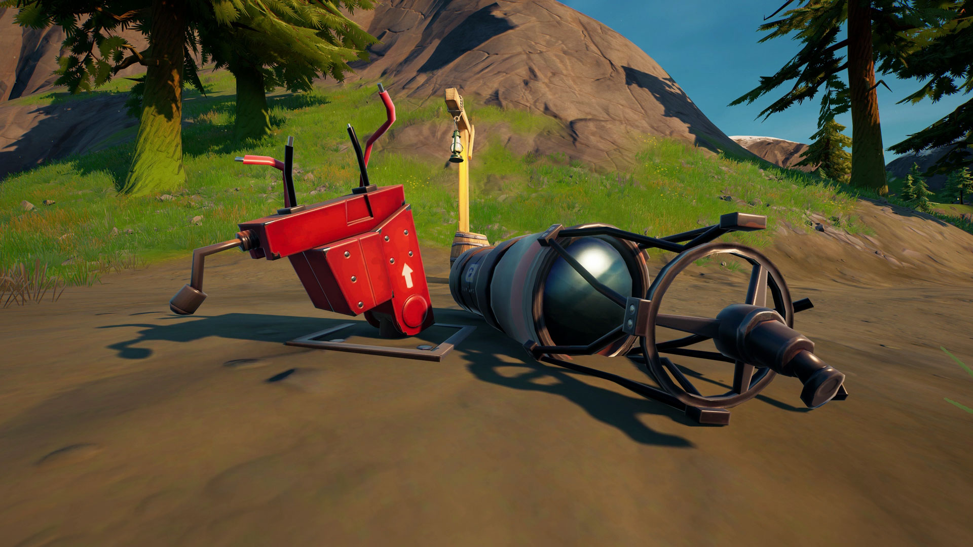 repair damaged telescopes in Fortnite